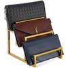 K KAIDIYIN Polished gold 3-layer Wallet Display Rack Metal Clutch
