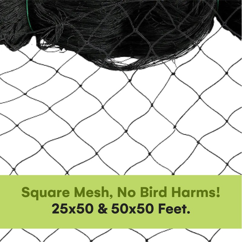 Nylon Mesh Anti Bird Netting [50 X 50] ft -