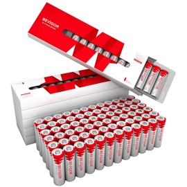 Bevigor AA Lithium Batteries, 72 Pack Ultimate Lithium Double A Batteries, 1.5V 3000mAh Longer Lasting AA Batteries for Flashlight, Toys, Remote Control, 【Non-Rechargeable】