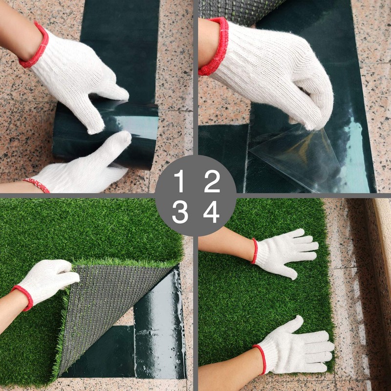 Linghou Double Sided Artificial Grass Tape 6" x 33' Glue