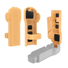 FSIDIWT Cover Case for DJI Osmo Pocket 3 Accessories, Pocket 3 Gimbal/Lens/Screen Protector, with 3 CPL/ND Filters/SD Cards Storage Slots (Orange)