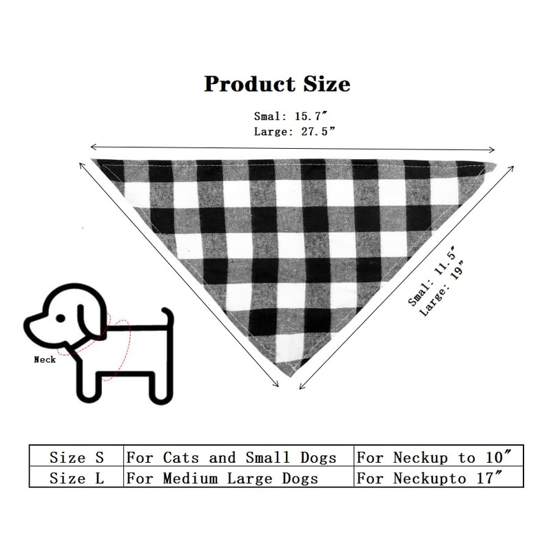 2 Pack Dog Bandana,Cat Bandanas,Washable Adjustable Triangle Pet Scarf Bibs