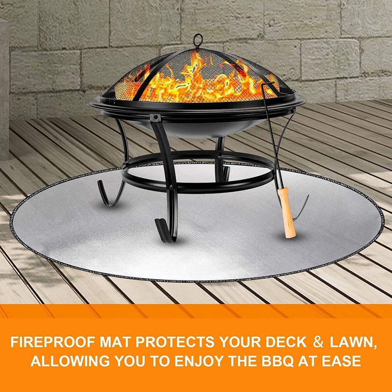 Fireproof Underlay Fire Bowl Mat 38 Inch Round Heat Protection