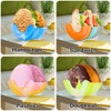 LOGRRMTH 2Pcs Retractable Burger Fixed Box Adjustable Hamburger Holders Reusable