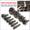 Unbranded 10PC Drill Bit Set Carbide Tip TCT Hole Saw