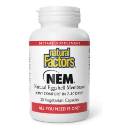 Natural Factors Membrana De Cáscara De Huevo 30 Cápulas Sfn Sin Sabor