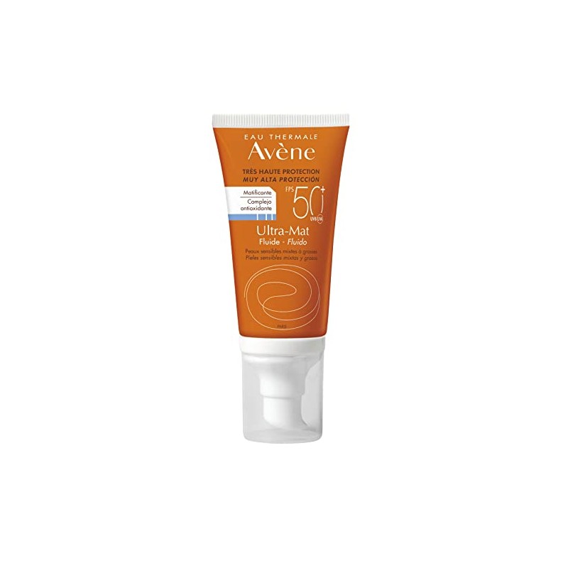 Avene - Ultra Mat, Fluido Matificante, Protector Solar FPS 50+