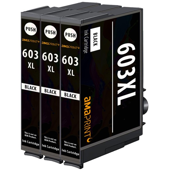 Amaprint XL Ink Cartridges Compatible with Epson 603 603XL Black