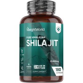 WeightWorld Pure Himalayan Shilajit 20000mg 180 Capsules