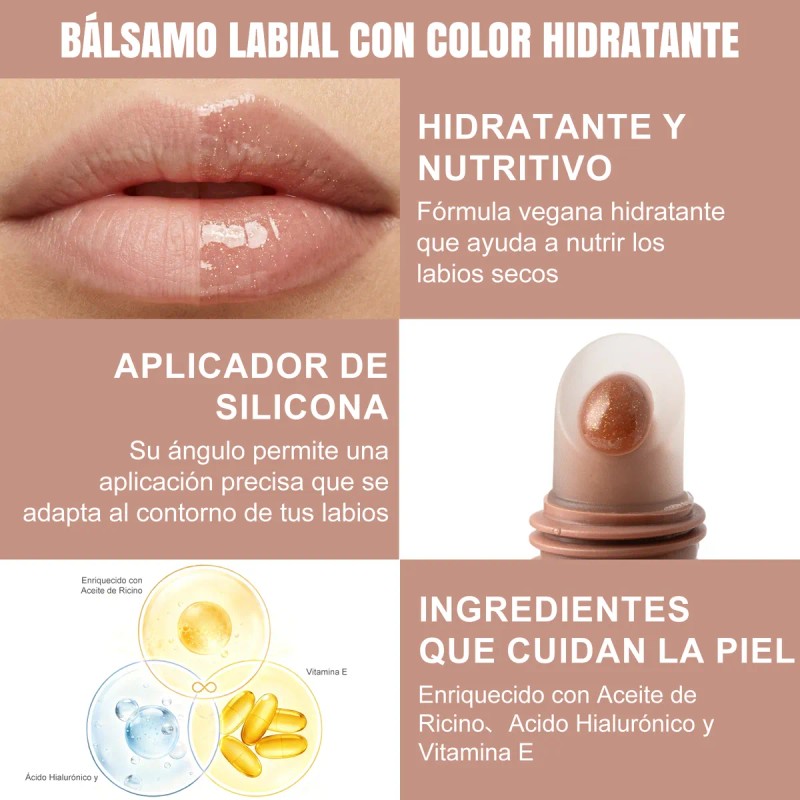 Brillos De Labios Hidratante Lipgloss Protección Solar 15ml