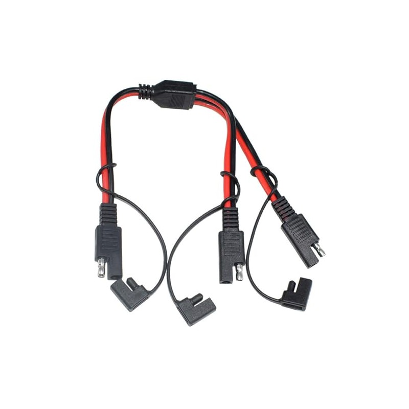 14AWG DC SAE 1 to 2 Automotive Extension Cable with
