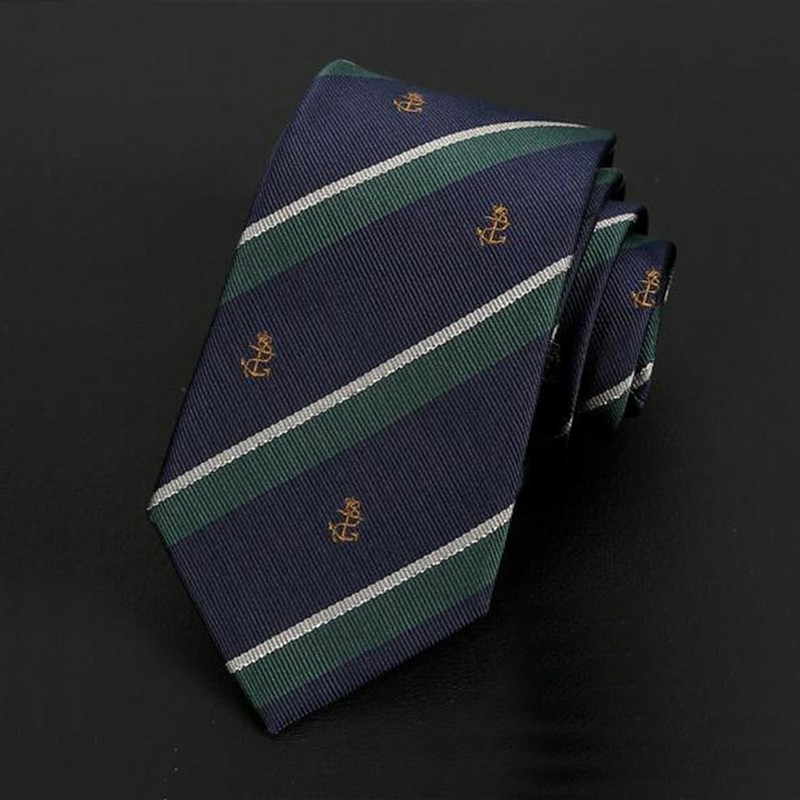 FASELE Necktie, Unisex, Unisex, Striped, Anchor Pattern, Students, High School