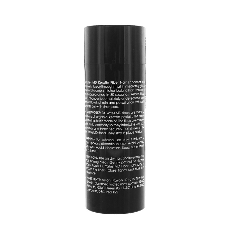 Dr. Yates MD Keratin Fiber Hair Enhancer (Black with Applicator)