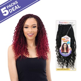 FreeTress Crochet Braids Boho Hippie Braid 12" (5-PACK, T27)