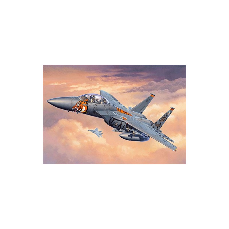 Revell 63996 62 Pieces F-15E Eagle Model Set, 1:144 Scale,