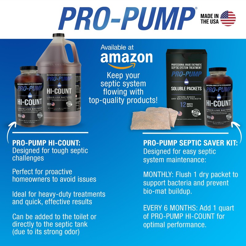 PRO-PUMP HI-COUNT Professional Grade Septic Tank Maintenance Liquid, 1 Quart