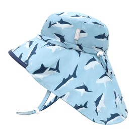 Duoyeree Baby Hat, Nursery Hat, Baby Cap, Kids (UPF 50+ UV Protection, Wide Brim with Sauce, Windproof Chin Strap) Children's Sun Visor, Sun Protection, Spring, Summer, Autumn, Cute, Foldable