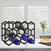 AT-VALY Countertop Wine Rack,Durable and Sturdy Freestanding 14 Bottle Wine