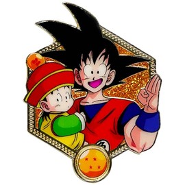 DBZ x Zen Monkey Studios: Golden Series 2 - Goku + Young Gohan Collectible Enamel Pin