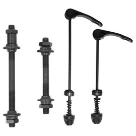 Bessy shop Quick Releases Set,1 Pair Quick Release Bicycle Hub with Standard Spacing Release Skewer Rear Wheel Hub Trainer Skewer Axle Hollow Shaft Set for Road Bike, Mountain Bike