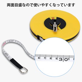 166.6 ft (50 m) Tape Measure Measuring Tape Measure Double-Sided Scale Long Measure Retractable Surveying Thin for Electrical Work Sewing Crafts