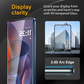 Nixinioo 3 Pack Tempered Glass Screen Protector for Motorola Moto G Stylus 5G 2025, Anti-Fingerprint, 9H Hardness, Scratch Resistant, Easy to install, Bubble Free