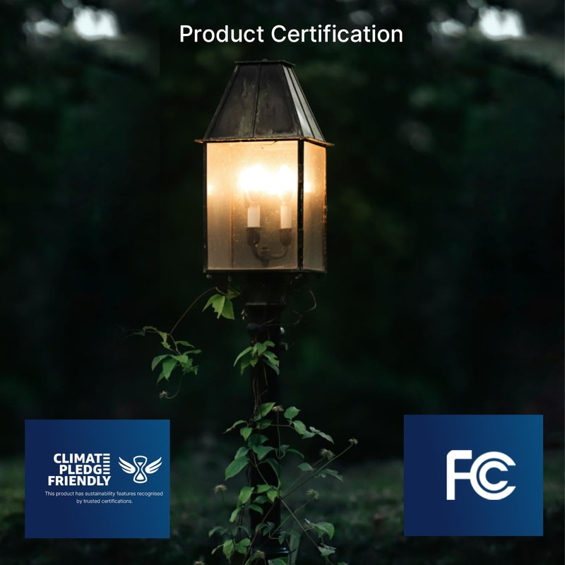 FLSNT Dusk to Dawn Outdoor Sensor LED Edison Bulbs, 4W