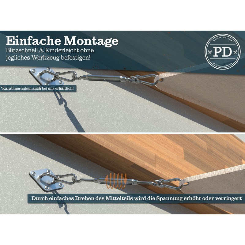 PD Turnbuckle M5 Stainless Steel A4 (Hook Hook) | Awning