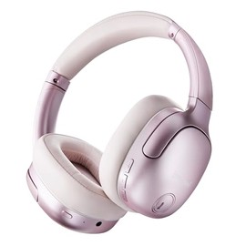 Intenso O400HA Over-Ear Headphones - Hybrid Active Noise Cancelling, up to 75 Hours Runtime and Bluetooth 5.3, with Music Mode, Transparency Mode and Fast Charging Time, Pink