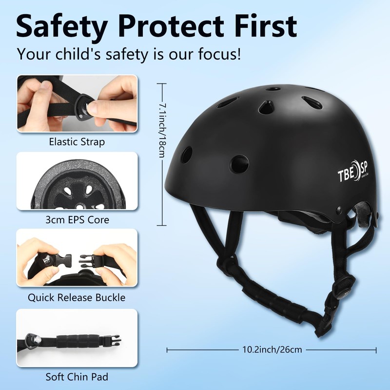 TBEODSP Skateboard Cycling Helmets - Versatile Bike Helmet for Men