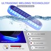 YiLaie Blue Solar Dock Deck Lights Solar Powered Outdoor Waterproof,