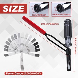 SPEEDWOX Valve Adjustment Tool for 10mm Jam Nut with Angled Feeler Gauge Valve Lash Adjustment Tool for Honda,VTEC,Toyota,Nissan and Other Japanese Car Engines