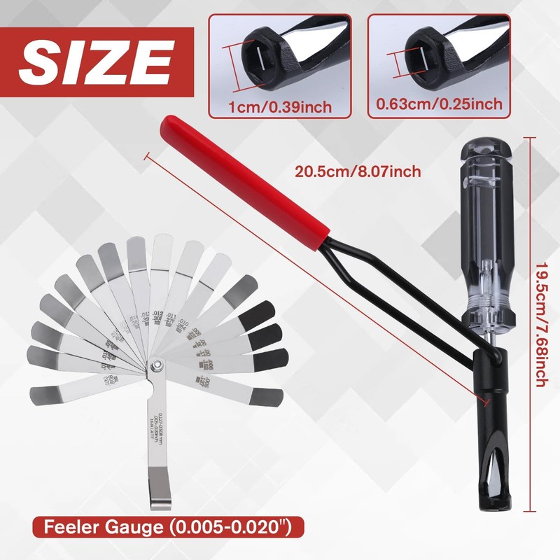 SPEEDWOX Valve Adjustment Tool for 10mm Jam Nut with Angled