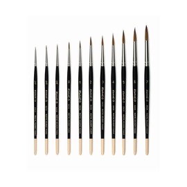 #3 Pure Kolinsky Sable Fine Point Round Artist Brush Series 8408 By Raphael by Raphael
