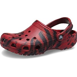 Crocs Unisex Classic Marbled Tie Dye Clog, Pepper/Black, Numeric_7 US Men