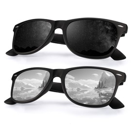 Reglaaly Sunglasses Men and Womens, Polarized Sunglasses for men with UV Blocking Semi-Rimless Frame for Driving & Hiking
