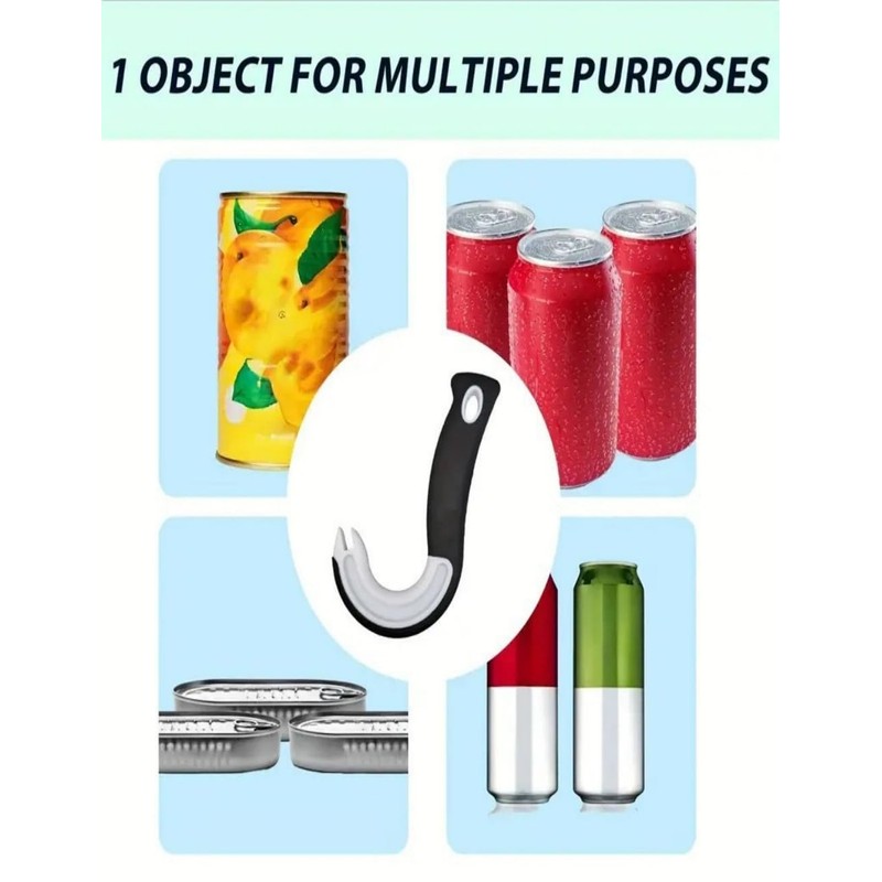 Luvilly Easy Open Ring Pull Can Opener Jar Openers No-Slip