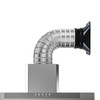 Geesatis 4 inch Duct Connector Flange,Metal Straight Pipe Flange Square