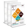 ROSSHINE A5 Menu Holders, 3pack Double Side Display Acrylic Sign