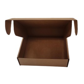 25 x Cardboard Small Parcel Postage Boxes 197 x 197 x 55mm Folding Lidded Die Cut Box