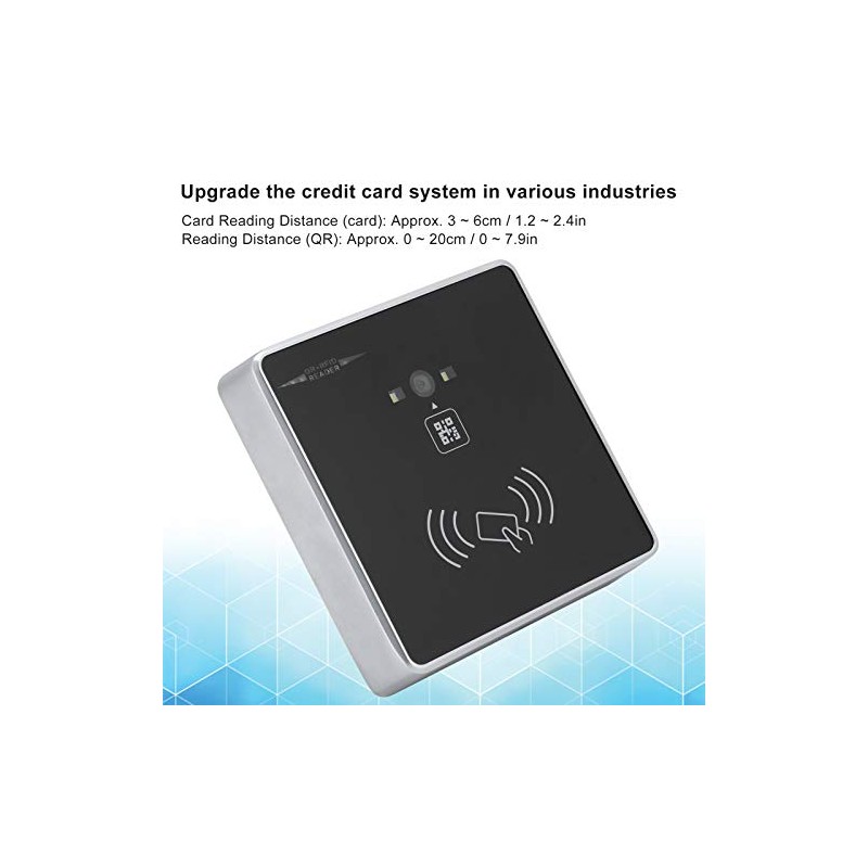 Lector de Tarjetas RFID, Código de Barras 2D QR Tarjeta