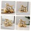 GLEAVI Ceramic Cherry Figurine Large Decorative Fruit Sculpture for Home