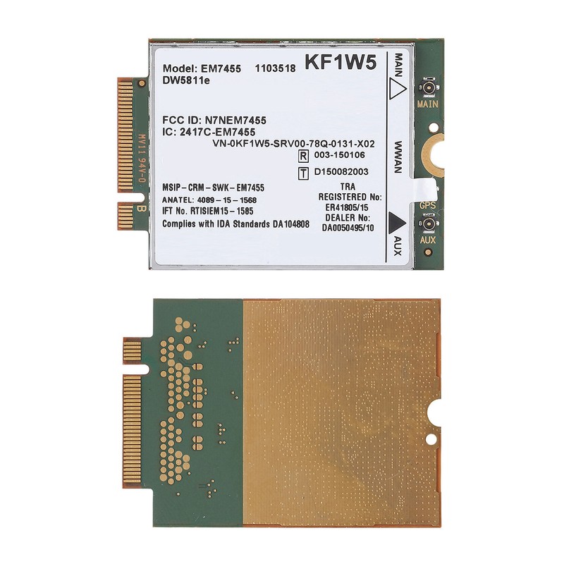 Replacement Wireless EM7455 for Dell DW5811e Qualcomm 4G LTE WWAN