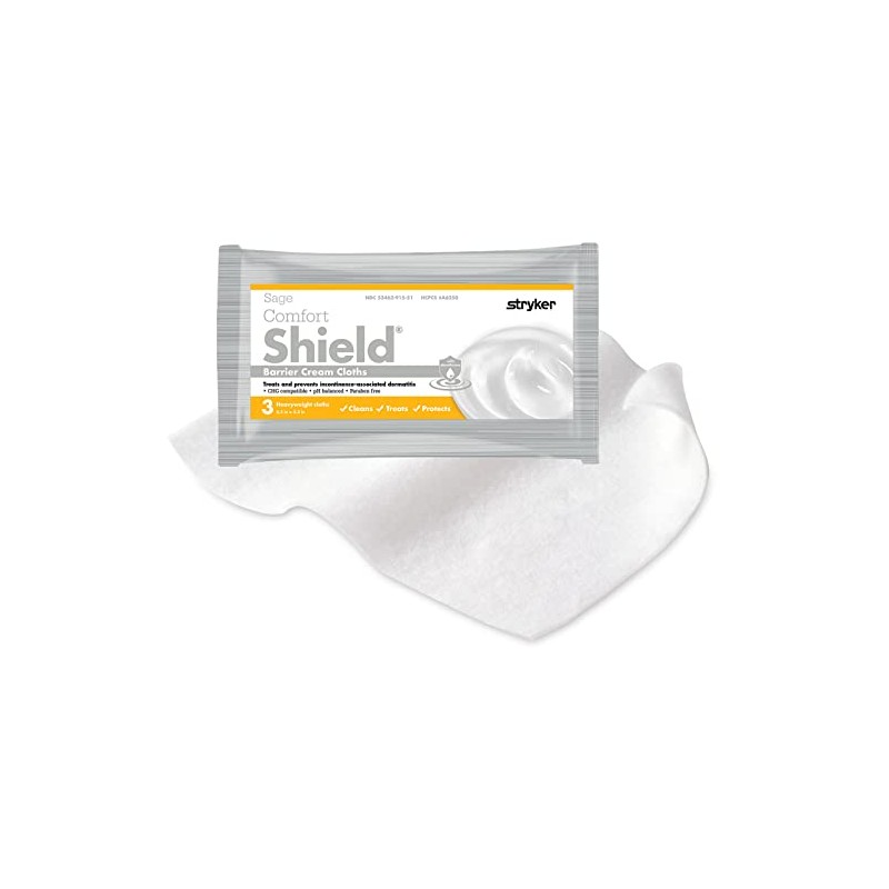 Comfort Shield Care Wipe Soft Pack Dimethicone, Unscented, Sage 7502