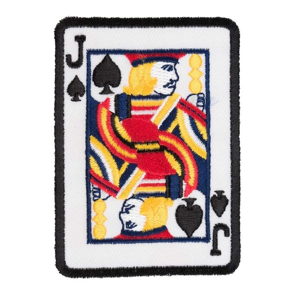 Jack of Spades Card Patch, Playing Cards Patches