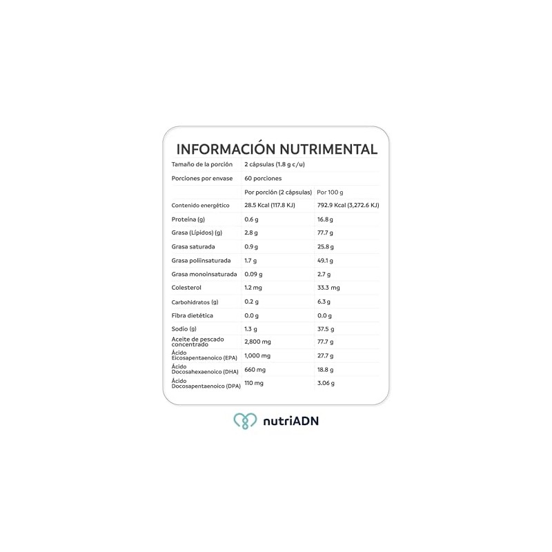 nutriADN - Omega 3 Strong Platinum – Omega con EPA