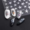 14 Sheets Star Nail Art Stickers 3D Self-Adhesive Nail Art
