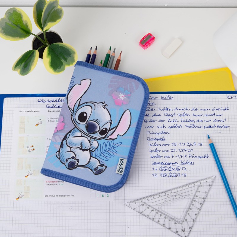 Scooli - Filled Pencil Case Stitch - Pencil Case with
