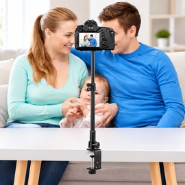 Adjustable C Clamp Extension Rod for Photography – 28–46 cm Aluminum Alloy Support for Tripod and Studio Setups