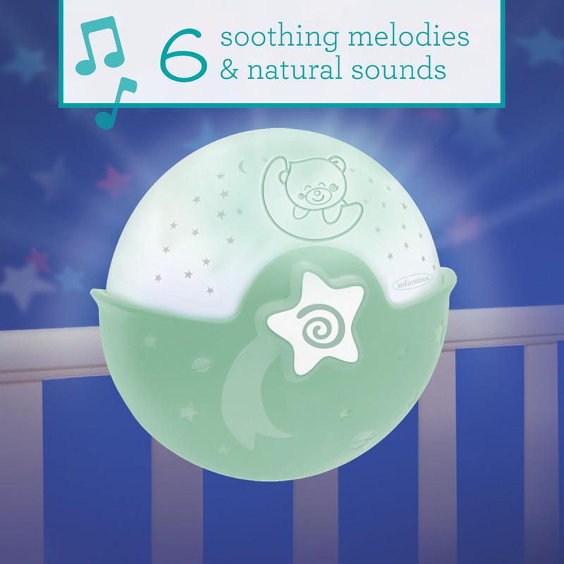Infantino Soothing Light and Projector - Clip-on Night Light for